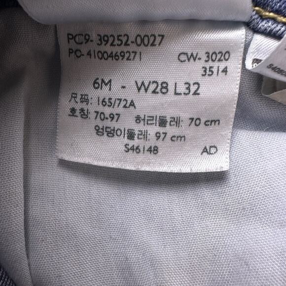 Levis Jeans Womens Size 6 Blue Mid Rise Bootcut 28x32 Stretch Med Wash Western - Picture 11 of 16